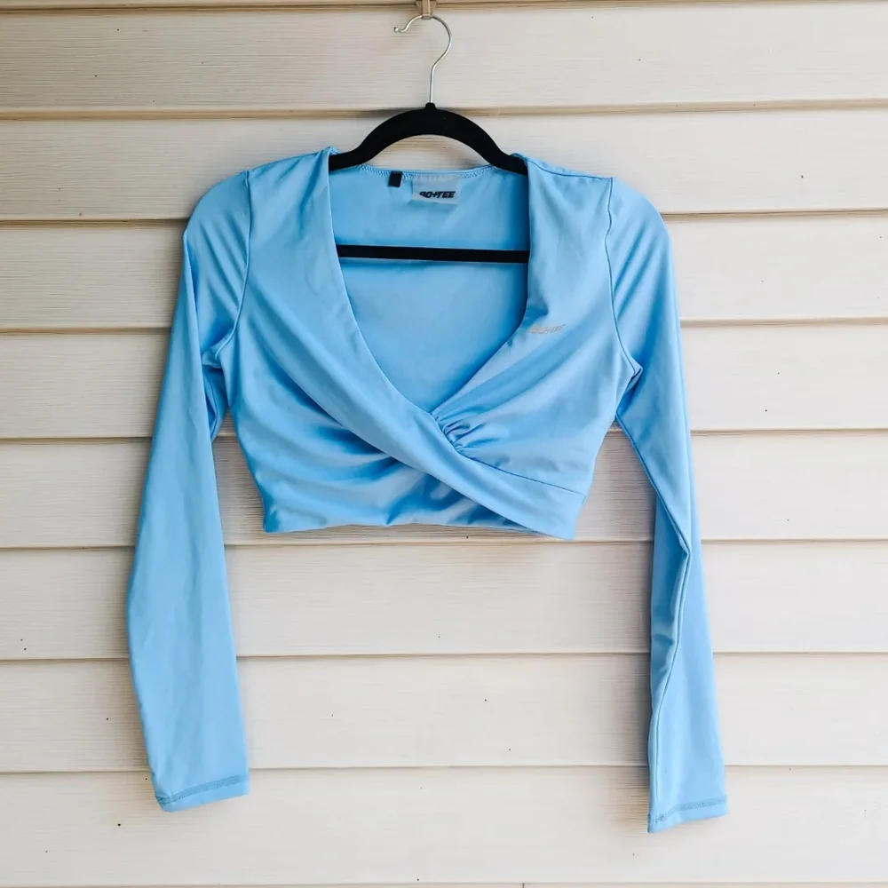 Oh Polly Bo+Tee 3 Piece Set Baby Blue Small Like New - Picture 14 of 15